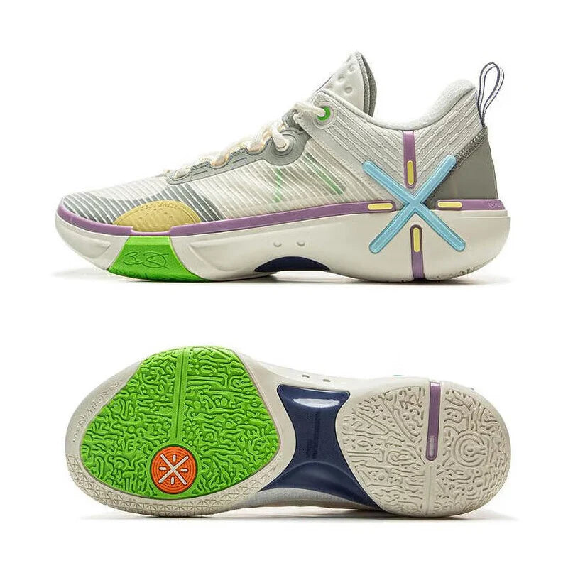 Zapatillas Li-Ning Wade Shadow 6 V2 verde y blanco