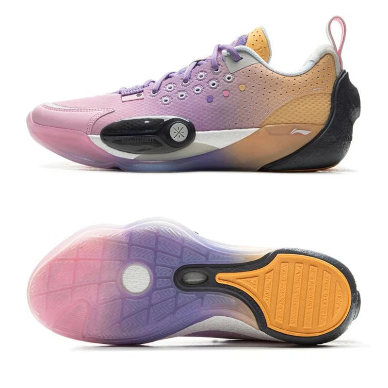 Zapatillas Li-Ning Wade All City 13 lila y dorado