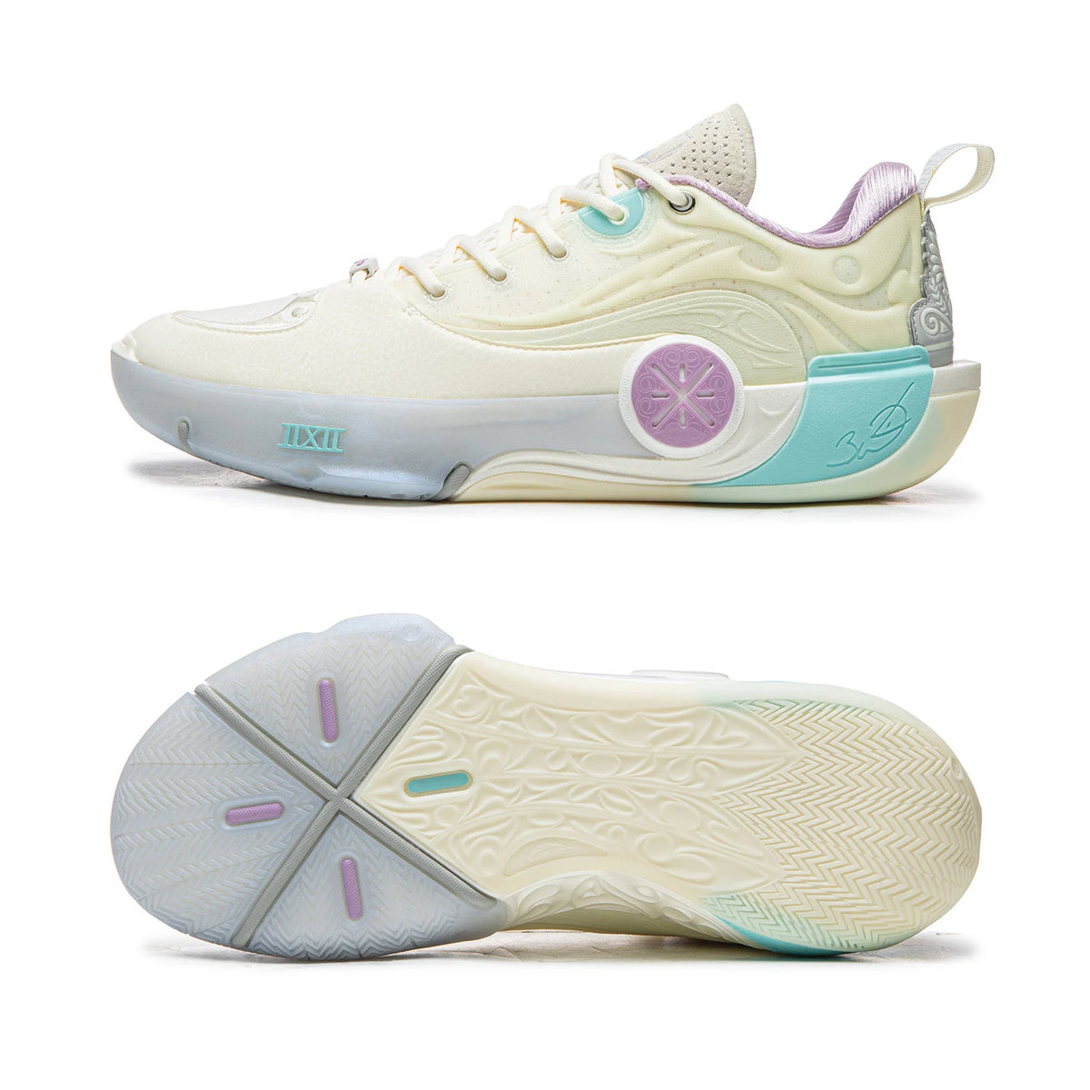 Zapatillas Li-Ning Way of Wade 12 blanco y verde agua