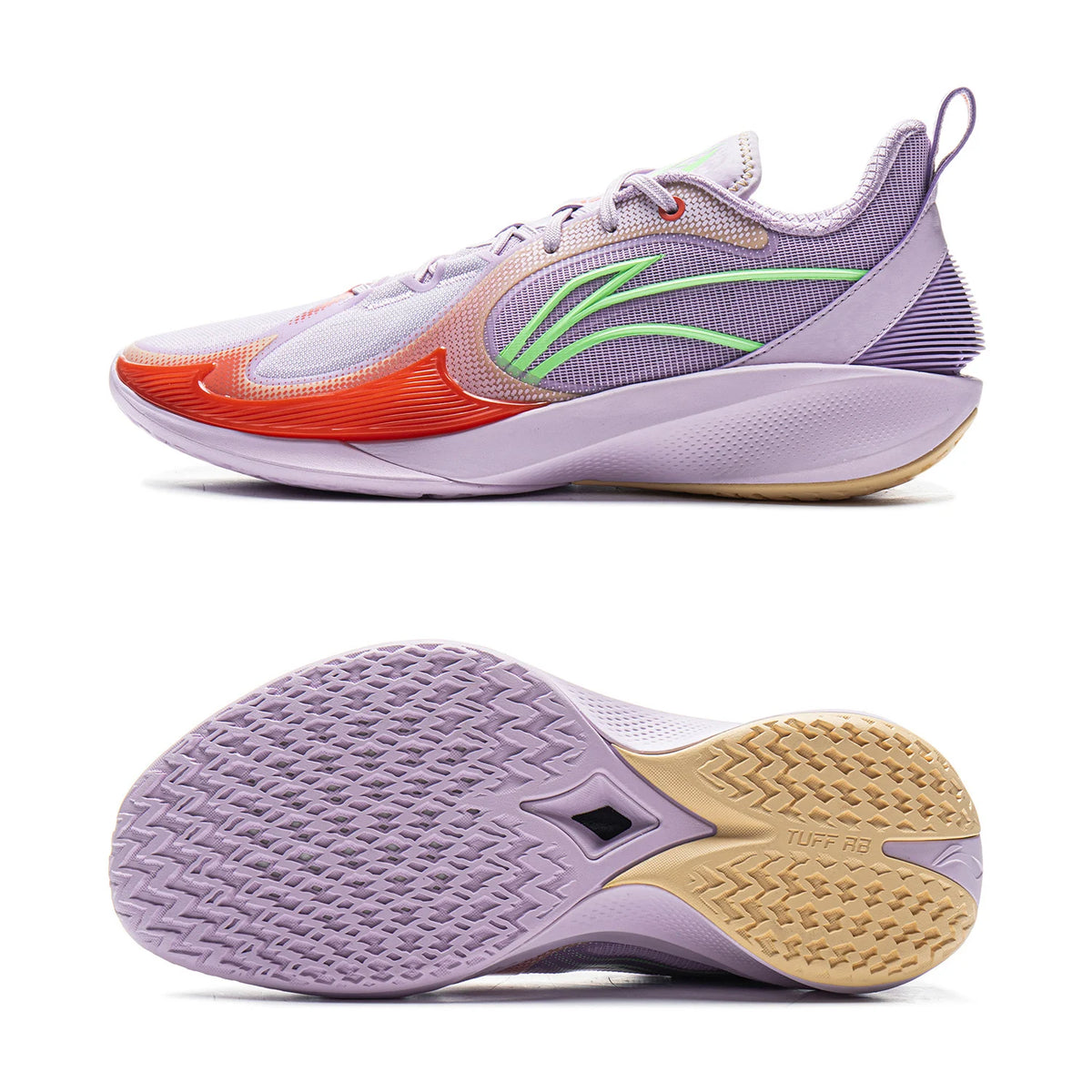 Zapatillas Li-Ning SHINING 2 V2 lila y rojo