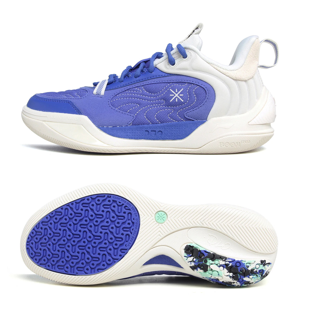 Zapatillas Li-Ning Wade Ice Blood 2 V2 azul y blanco
