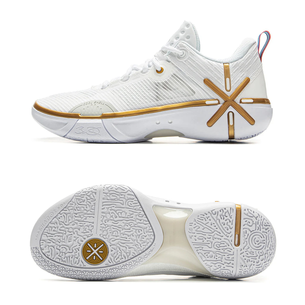 Zapatillas Li-Ning Wade Shadow 6 V2 blanco y dorado