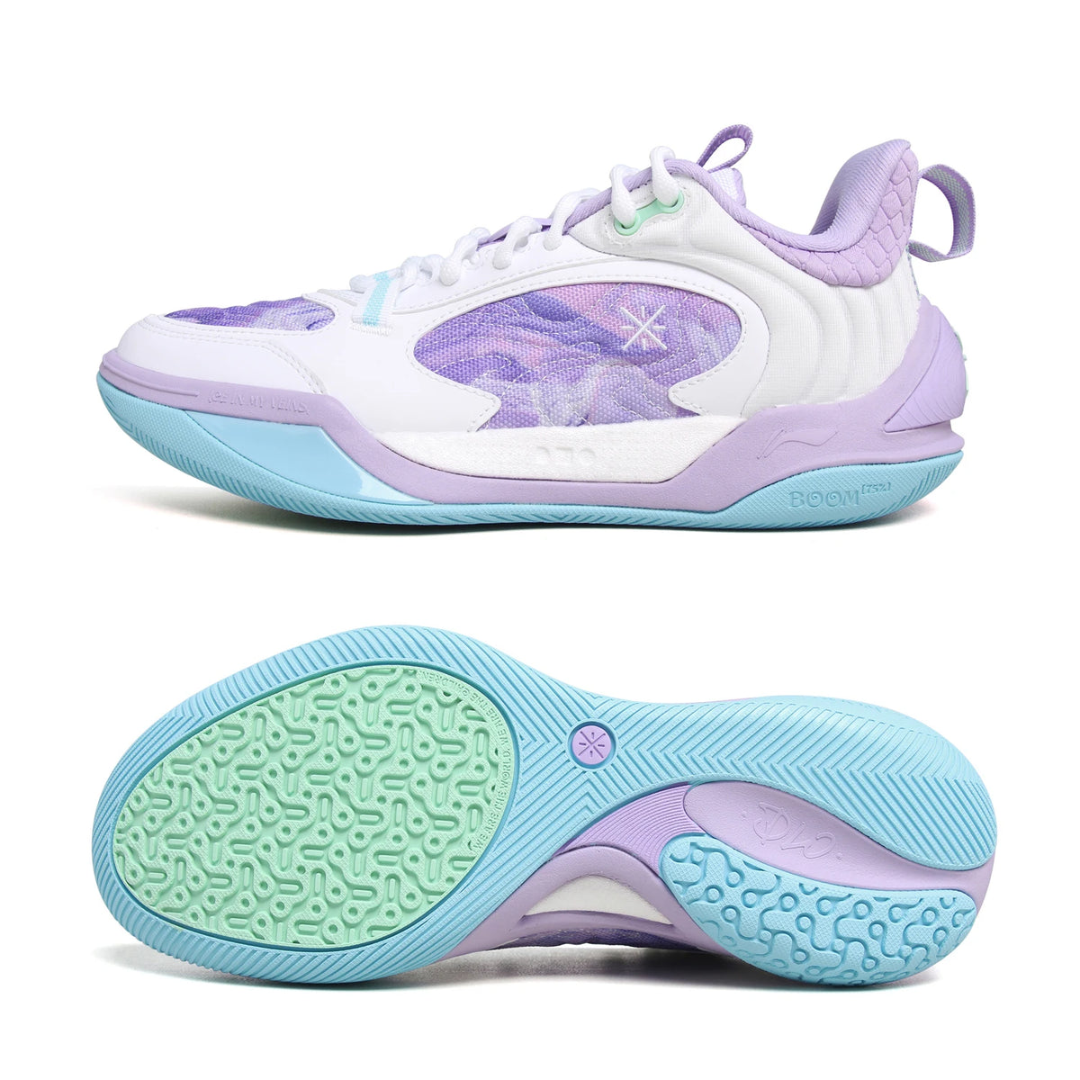 Zapatillas Li-Ning Wade Ice Blood 2 V2 lila y celeste
