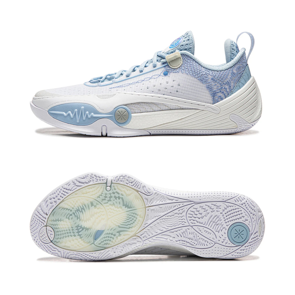Zapatillas Li-Ning Wade All City 14 blanco y celeste