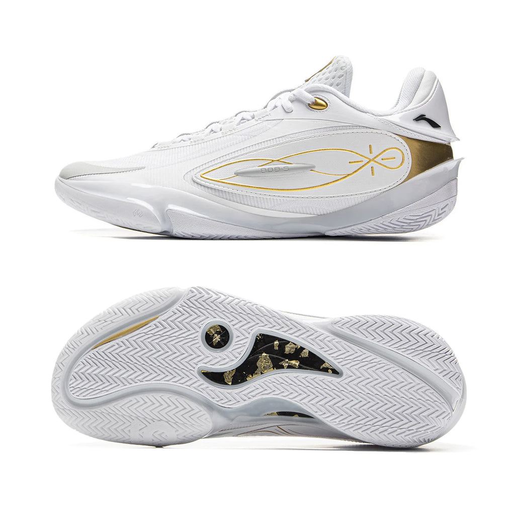 Zapatillas Li-Ning Wade 808 5 Ultra blanco y dorado