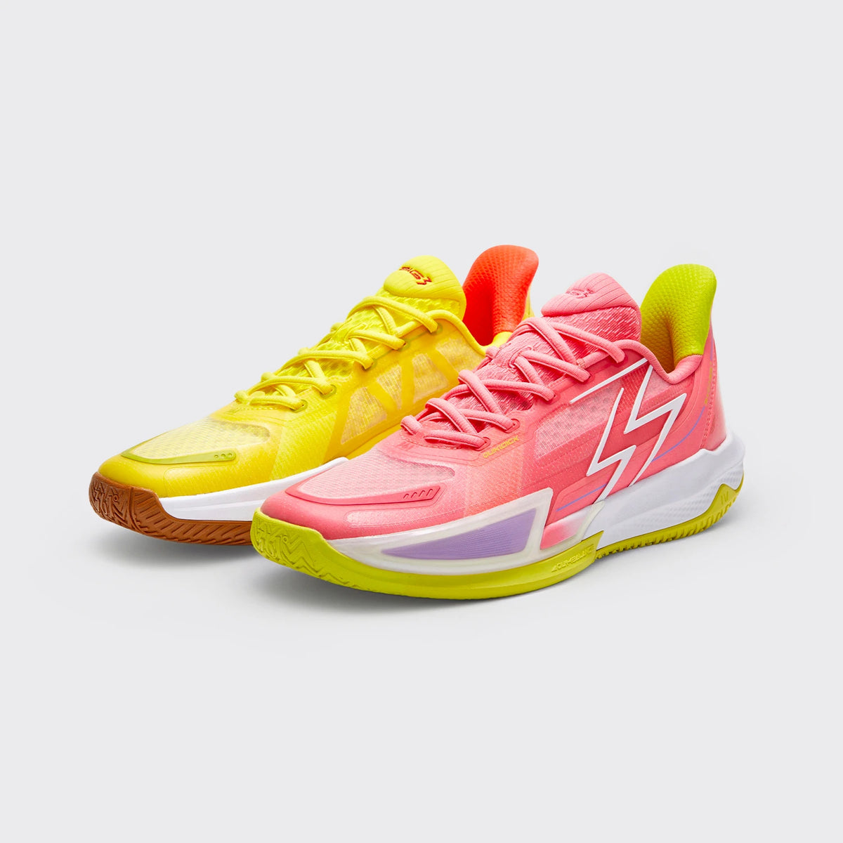 Zapatillas 361° BIG3 4.0 Quick amarillo y rosado