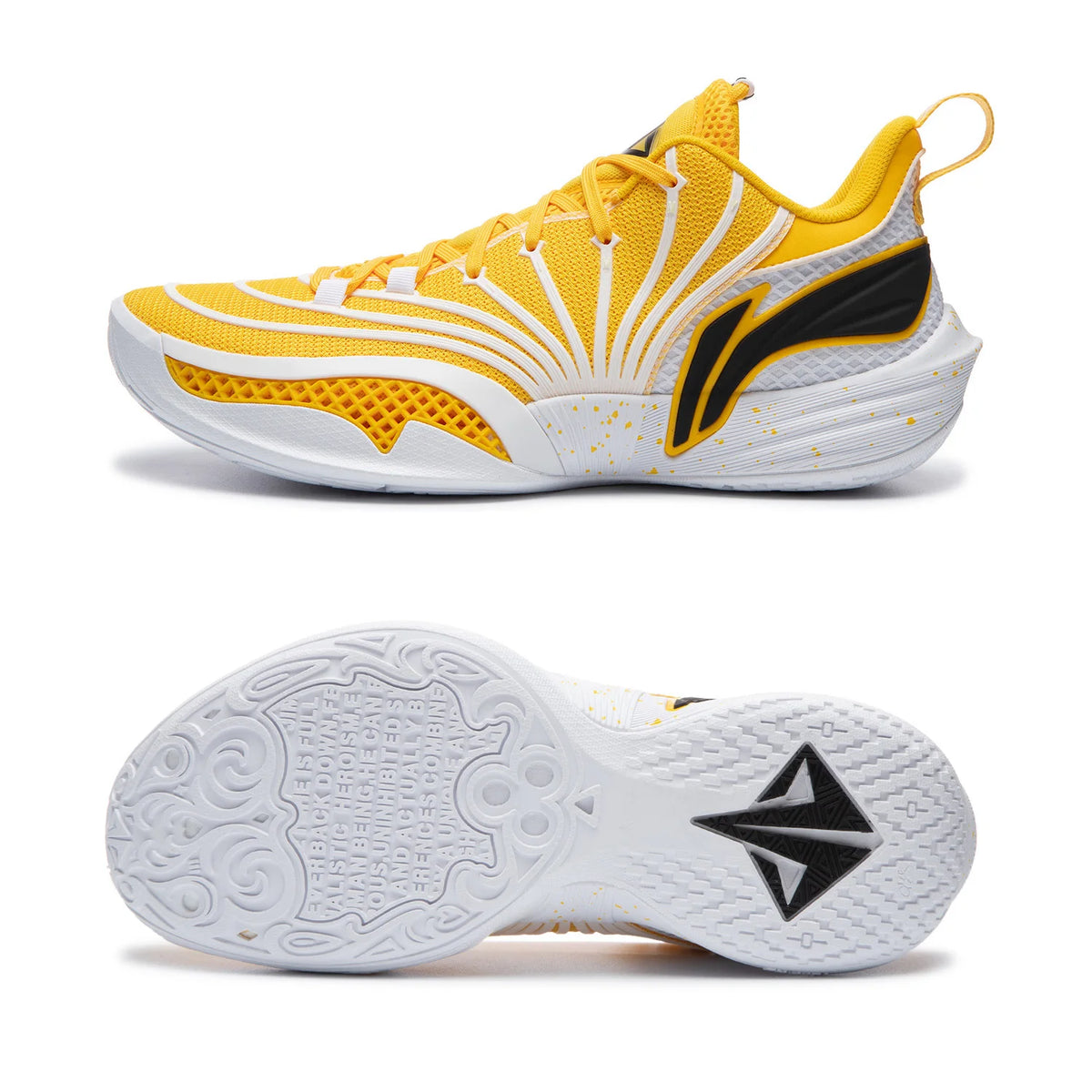 Zapatillas Li-Ning Buckets 2 amarillo y blanco