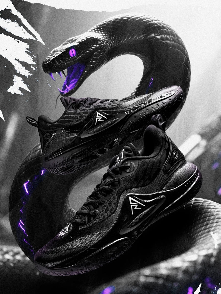 RIGORER AR2 'Snake Eyes' Pro Basketball Shoes - Color-Changing Snake Eye Full-Palm Cushion Non-Slip Men's Sneakers