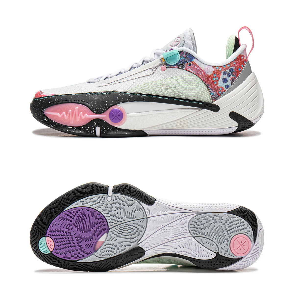 Zapatillas Li-Ning Wade All City 14 blanco y negro multicolor