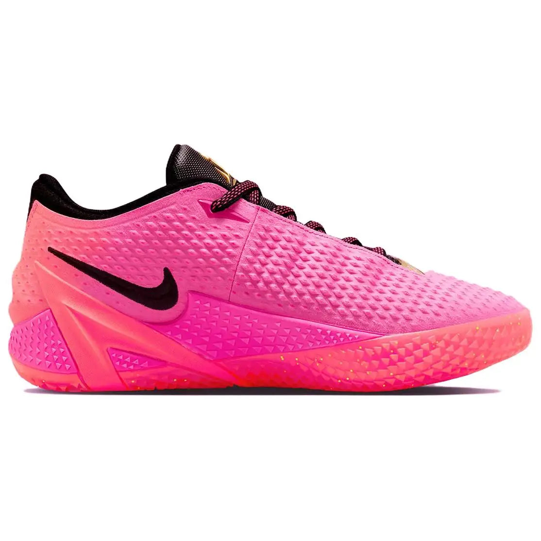 Nike Ja 4 Rise rosado con dorado metalico, detalle de la suela