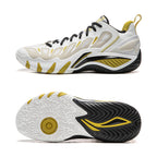 Zapatillas Li-Ning BadFive Storm 2026 blanco, negro y dorado