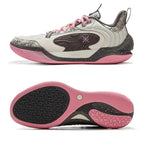 Zapatillas Li-Ning Wade Ice Blood 2 V2 gris y rosado