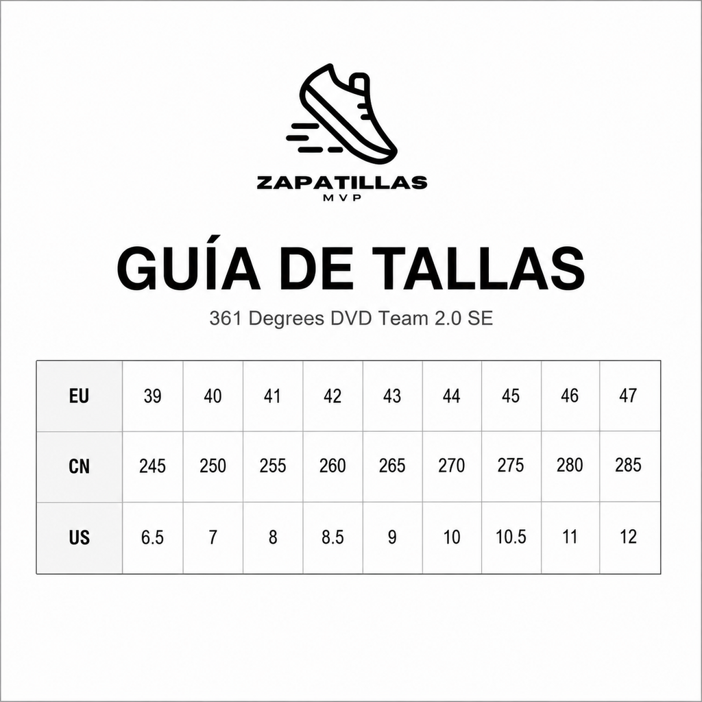 361 Degrees DVD Team 2.0 SE | Zapatillas Profesionales